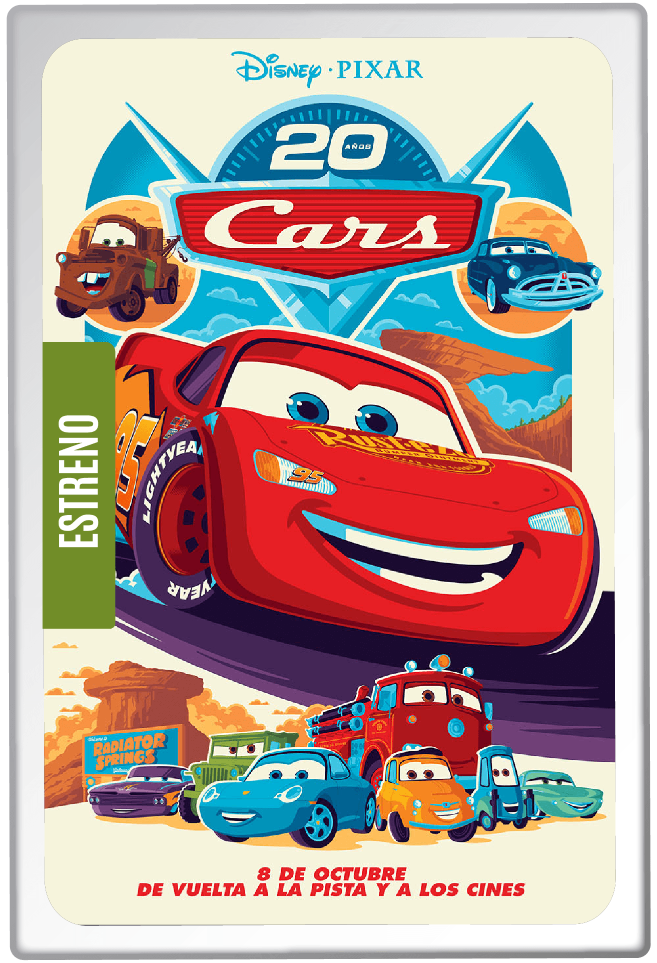 Poster de Cars 20º Aniversario