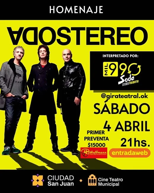 Homenaje a Soda Stereo por Mil 990
