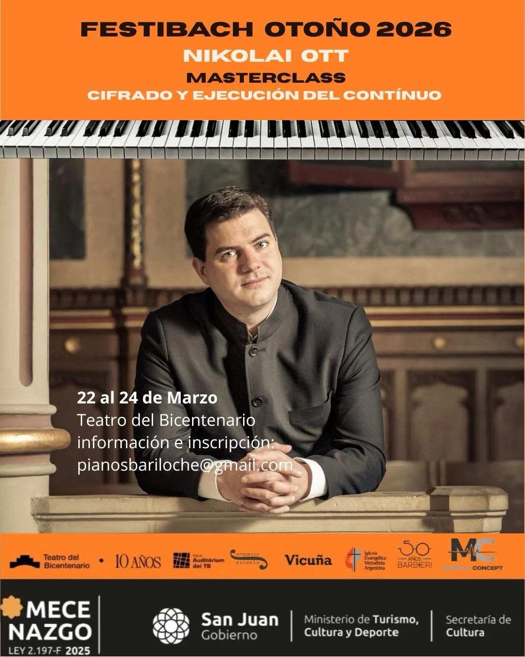 FestiBach Otoño 2026 | Nikolai Ott - Masterclass Cifrado y Ejecucion del Continuo